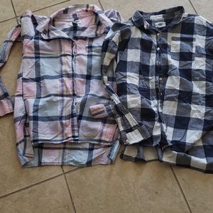 Two Girls Button down Tops